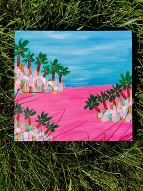 Tropical Island Sailboats Original Art Islands Collection 4 Painting